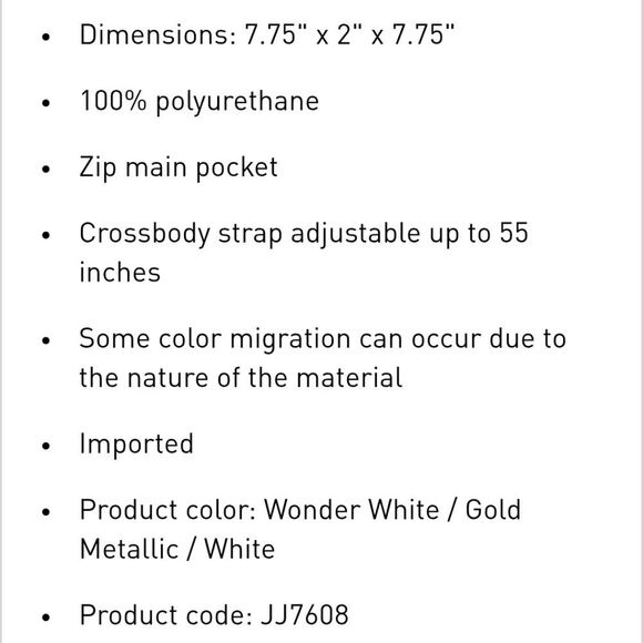 Adidas Terrace Crossbody Bag- White/Gold Metallic/White - Picture 6 of 11